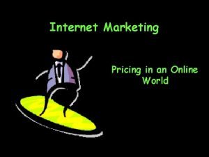 Internet marketing pricing