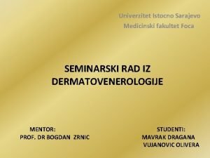 Medicinski fakultet istocno sarajevo Medicinski fakultet istocno sarajevo