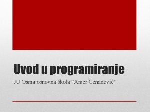 Osma osnovna skola amer ćenanović