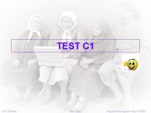 TEST C 1 EVA Software Esc Izlaz Program