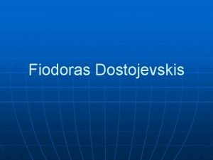 Fiodoras Dostojevskis Mokykits ir skaitykite Skaitykite rimtas knygas