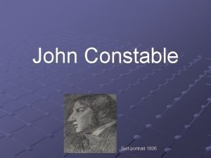 John constable self portrait