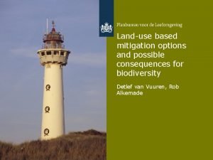 Landuse based mitigation options and possible consequences for