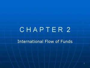 International flow of funds