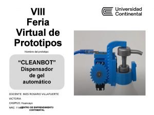 VIII Feria Virtual de Prototipos Ingresar imagen referencial