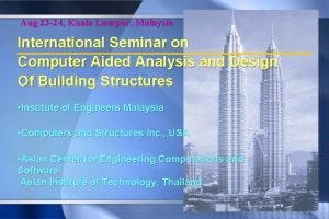 Aug 23 24 Kuala Lumpur Malaysia International Seminar
