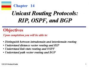 Write a detailed note on unicast routing protocols