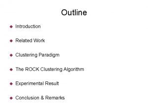 Rock clustering algorithm