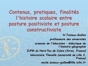 Posture positiviste