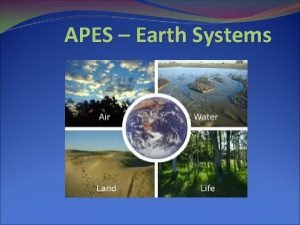 APES Earth Systems Earths Geology 3 primary layers