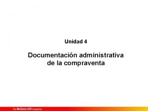 Unidad 4 Documentacin administrativa de la compraventa 1