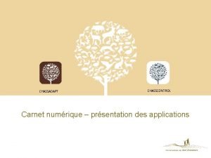 CHASSADAPT CHASSCONTROL Carnet numrique prsentation des applications Introduction