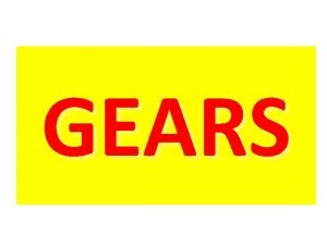 GEARS Gears Rugged Durable Can transmit power with