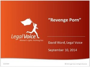 Revenge Porn David Ward Legal Voice September 10