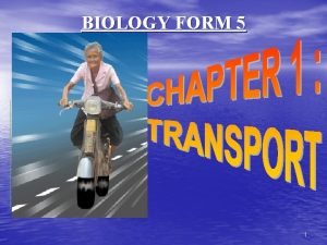 BIOLOGY FORM 5 1 SUBTOPICS The Importance of