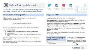 Bildmall fr sociala medier Anvnd den hr mallen