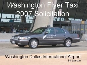 Washington flyer cab Washington flyer cab