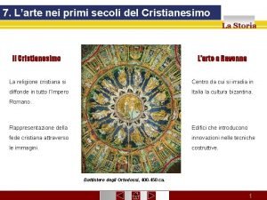 7 Larte nei primi secoli del Cristianesimo La