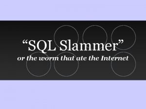 Sql slammer worm bytes