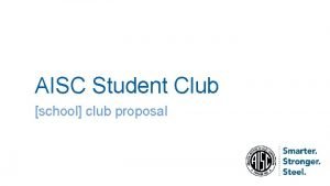 School club proposal