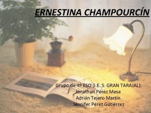 Ernestina de champourcin biografia