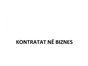 Kontratat ne biznes