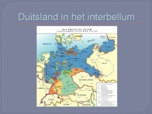 Duitsland in het interbellum Bestuur Duitsland Keizer vlucht