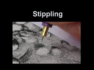 Stippling Art style A way of expression shared