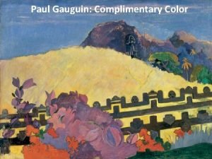 Paul gauguin color