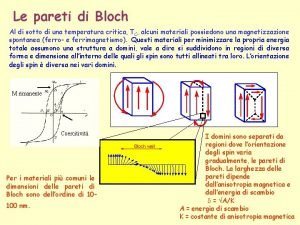 Pareti di bloch