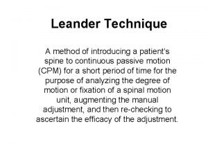 What's the scp for adjusting a pi ilium?