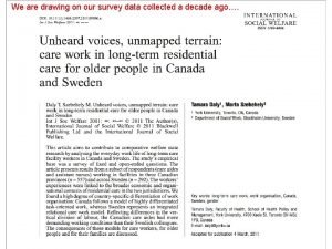 We are drawing on our survey data collected