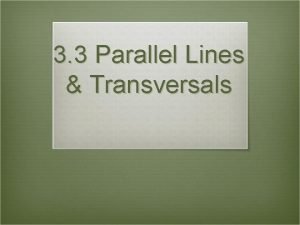 How to prove lines are parallel