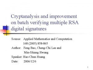 Cryptanalysis and improvement on batch verifying multiple RSA