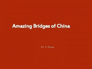 Amazing bridges in china
