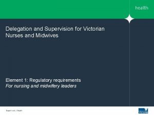 Supervision guidelines for nursing and midwifery