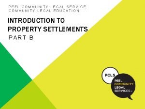 Peel community legal services