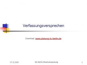 Verfassungsversprechen Download www planungtuberlin de 07 12 2020