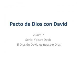 Pacto de dios con david