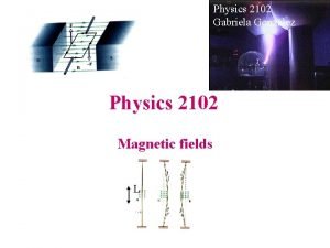 Physics 2102 Gabriela Gonzlez Physics 2102 Magnetic fields