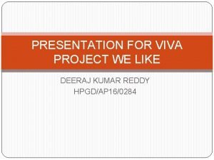 Viva project models