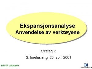 Ekspansjonsanalyse