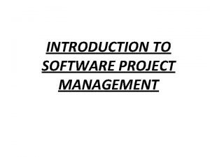 Importance of software project management