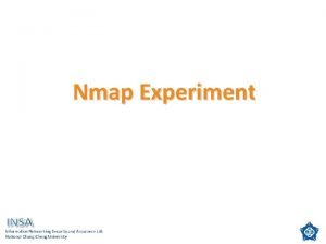 Nmap limitations