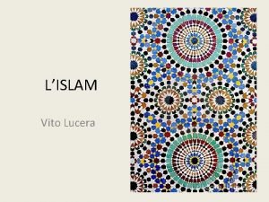 LISLAM Vito Lucera LA PENISOLA ARABICA PRIMA DI