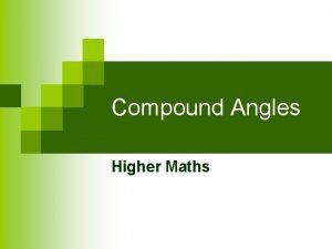 Higher maths trig equations