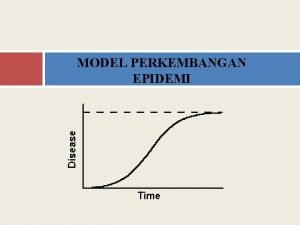 MODEL PERKEMBANGAN EPIDEMI Pendahuluan Siklus Hidup perkembangan patogen