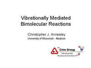 Vibrationally Mediated Bimolecular Reactions Christopher J Annesley University