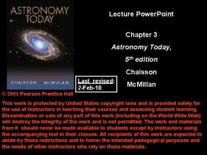 Lecture Power Point Chapter 3 Astronomy Today 5