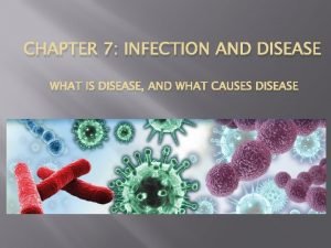 CHAPTER 7 INFECTION AND DISEASE WHAT IS DISEASE